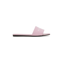 Pink 4G Flat Sandals 241278F124003