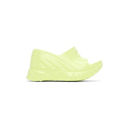 Yellow Marshmallow Sandals 232278F125002