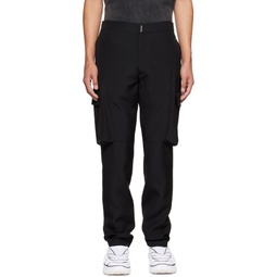 Black Slim Fit Cargo Pants 222278M188004