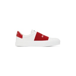 White   Red City Sport Low Top Sneakers 222278M237018