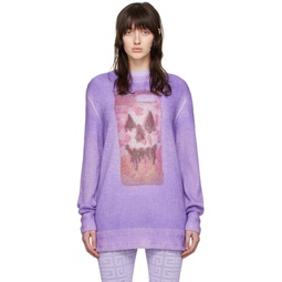 Purple Josh Smith Edition Mohair Sweater 221278F096006