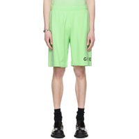 Green Printed Shorts 231278M193016