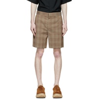 Brown Wool Shorts 221278M193009