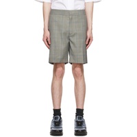 Gray Wool Shorts 221278M193013