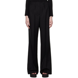 Black Flared Trousers 231278F087001