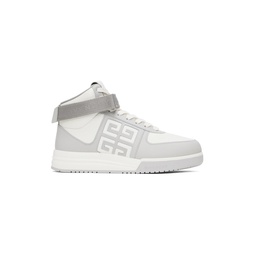 White   Gray G4 Sneakers 232278M236000