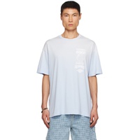 Blue 4G Butterfly T Shirt 232278M213046