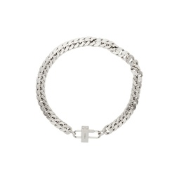 Silver Small G Chain Lock Necklace 212278F023002