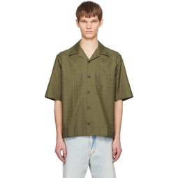 Green Jacquard Shirt 241278M192021