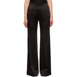 Brown Flared Trousers 232278F087007
