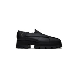 Black Chunky Chapal Loafers 241979M231004
