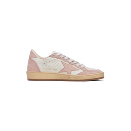 White   Pink Ball Star Sneakers 232264F128011
