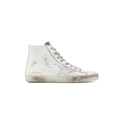 White   Silver Francy Classic High Top Sneakers 222264M237002