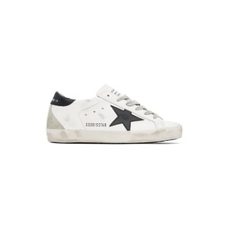 SSENSE Exclusive White   Black Super Star Classic Sneakers 231264F128006