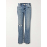 GOLDSIGN Nineties distressed high-rise bootcut jeans