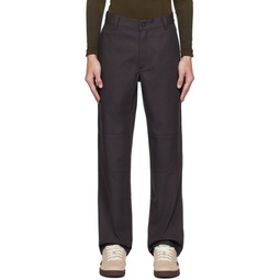 Gray Mud Stop Trousers 241310M191003