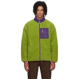 Green Stand Collar Jacket 232565M180008