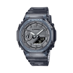 Unisex Dark Gray Skeleton Resin Strap Watch 40.4mm GMAS2100SK1A