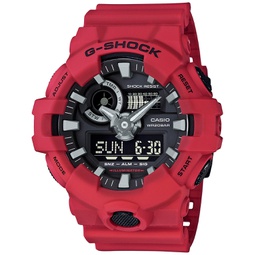 Mens Analog-Digital Red Resin Strap Watch 53x58mm GA700-4A