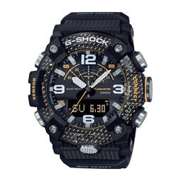 Mens Master of G Black and Yellow Resin Digital Watch 51.3mm GGB100Y-1A