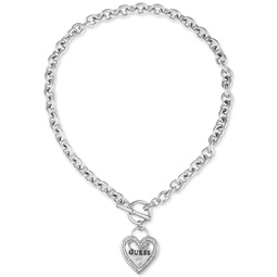 My Sparkly Valentine Logo Heart Pendant 17” Toggle Necklace