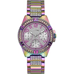 Womens Rainbow Stainless Steel Bracelet Watch 40mm