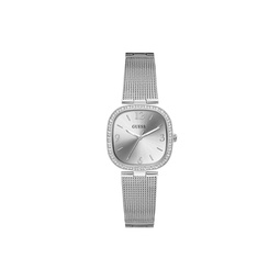 Womens Silver-Tone Stainless Steel Mesh Bracelet Watch 32mm