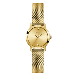 Womens Gold-Tone Mesh Bracelet Watch 25mm