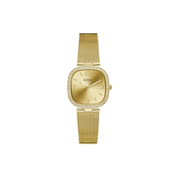 Womens Gold-Tone Stainless Steel Mesh Bracelet Watch 32mm