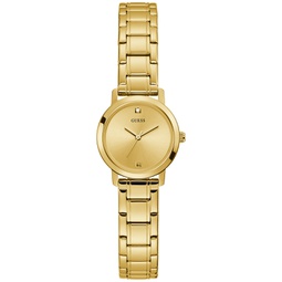 Womens Diamond-Accent Gold-Tone Stainless Steel Bracelet Watch 25mm