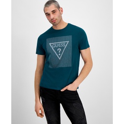 Mens Stitch Triangle Logo Short-Sleeve Crewneck T-Shirt