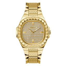 Mens Analog Gold-Tone Stainless Steel Watch 42mm