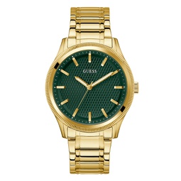 Mens Analog Gold-Tone Stainless Steel Watch 44mm
