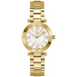Gc Muse Womens Swiss Gold-Tone Stainless Steel Bracelet Watch 34mm