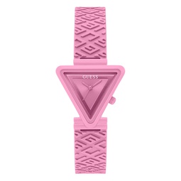 Womens Analog Pink Silicone Watch 34mm