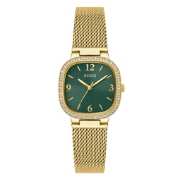 Womens Analog Gold-Tone Stainless Steel and Mesh Watch 32mm