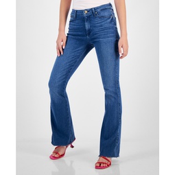 Womens Sexy High-Rise Flare-Leg Jeans