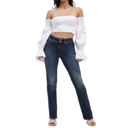 Womens Shape Up Straight-Leg Ankle Jeans