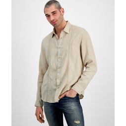 Mens Regular-Fit Island Linen Shirt