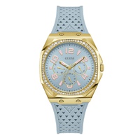 Womens Analog Blue Silicone Watch 39mm