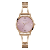 Womens Analog Rose Gold Tone Stainless Steel Watch 34 mm