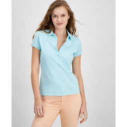 Womens Short-Sleeve Polo Shirt