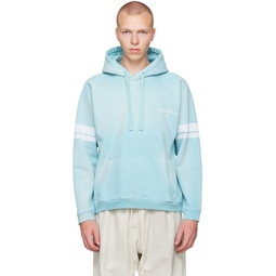Blue Relaxed Hoodie 231603M202001