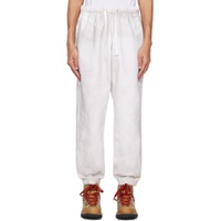 White Faded Lounge Pants 222603M190000