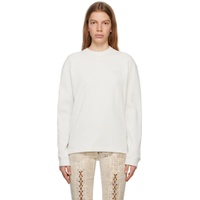 White Patch Long Sleeve T Shirt 231603F110018