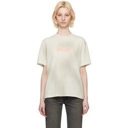 Off White Printed T Shirt 231603F110017