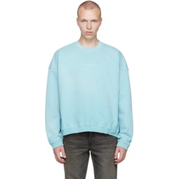 Blue Relaxed Sweatshirt 231603M204005