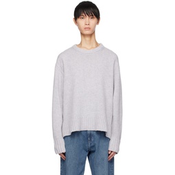 Gray Cozy Sweater 241173M201009