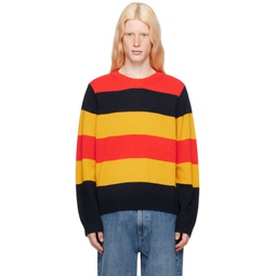 Multicolor Stripe Sweater 241173M201010
