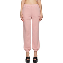 Pink Flower Lounge Pants 231897F086002